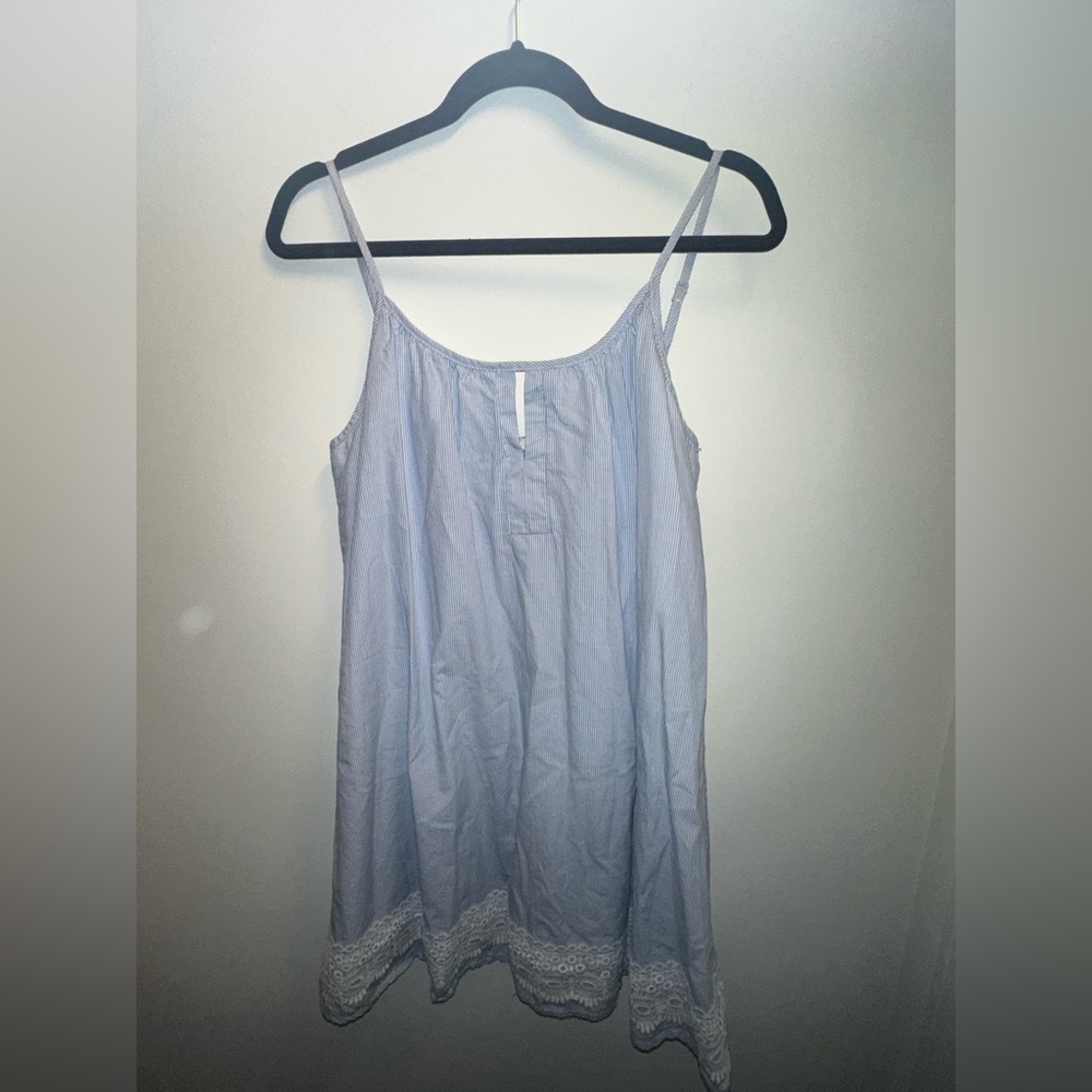 Light Blue Womens Mini Dress